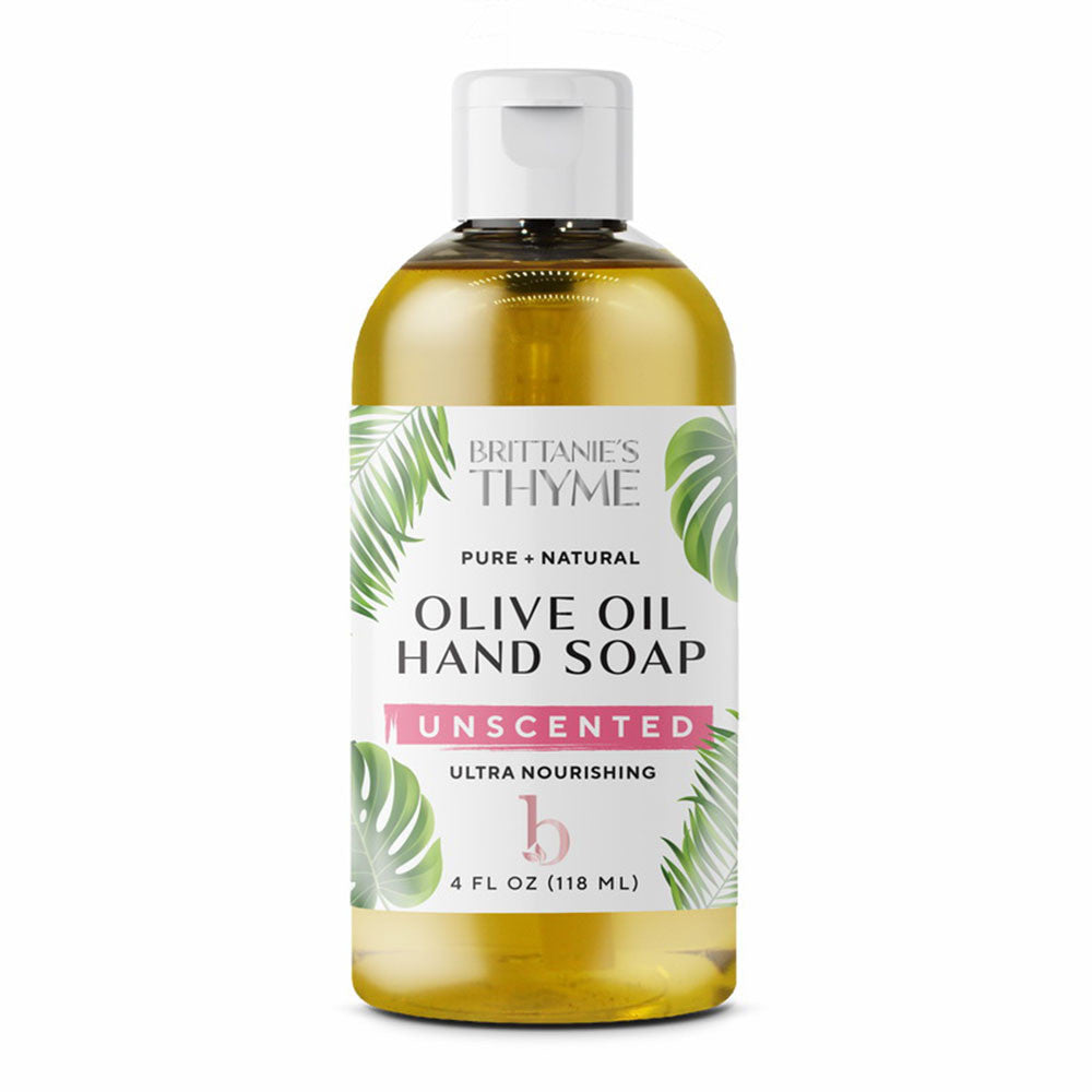Brittanies Thyme Natural Olive Oil Hand Soap, Unscented, 4 Oz